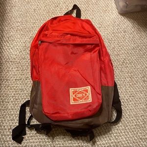Obey Nylon Red Backpack